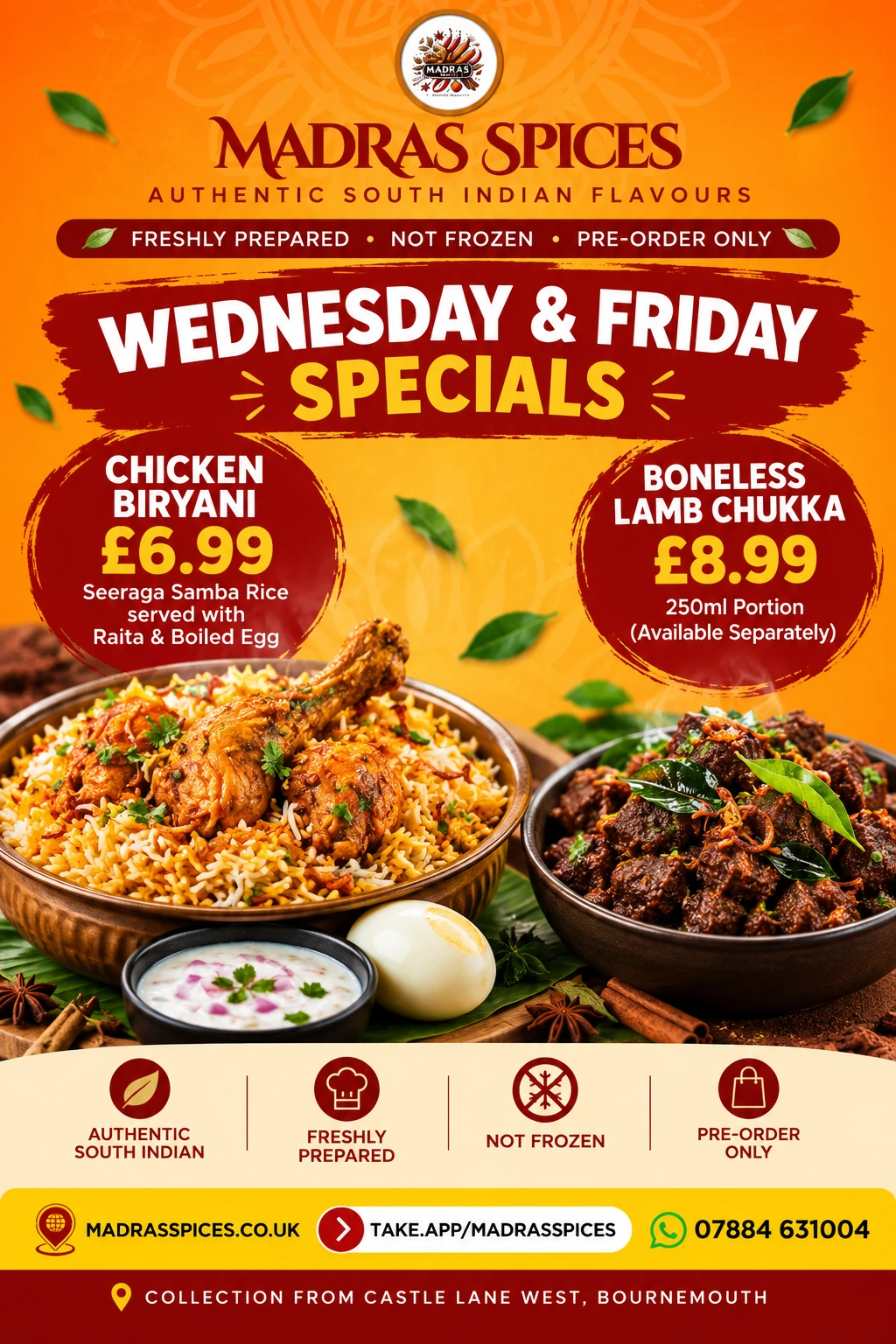 Seeraga Samba Chicken Biryani